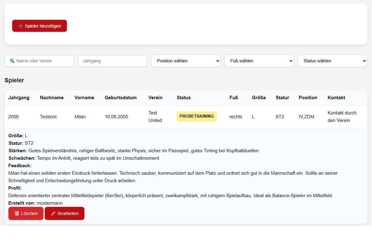 Scouting System